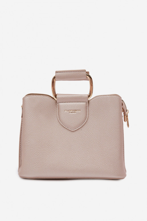 Rankinė Bagažinė Tai turiža iš eko odos aukso spalvos Lorielle