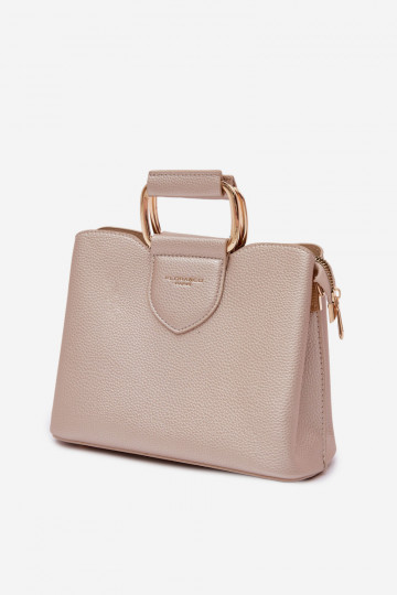 Rankinė Bagažinė Tai turiža iš eko odos aukso spalvos Lorielle 2