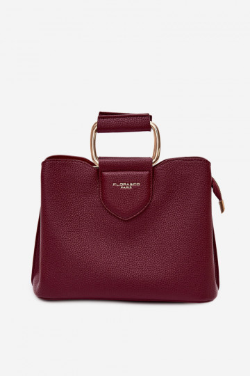 Rankinė Bagažinė Tai turiža iš eko odos bordo spalvos Lorielle
