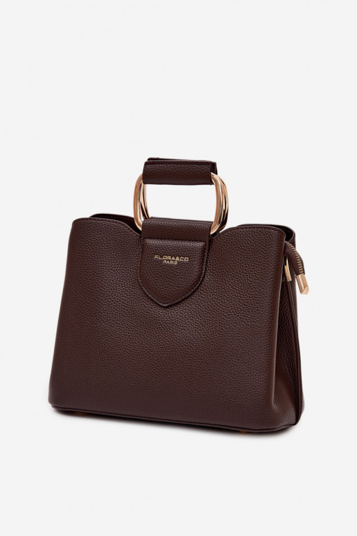 Rankinė Bagažinė Tai turiža iš eko odos CzekoladoĮa Lorielle