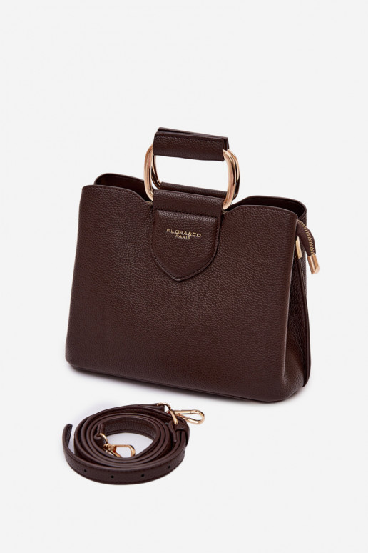 Rankinė Bagažinė Tai turiža iš eko odos CzekoladoĮa Lorielle