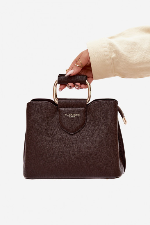 Rankinė Bagažinė Tai turiža iš eko odos CzekoladoĮa Lorielle