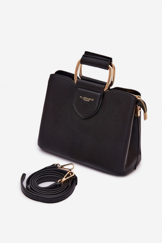 Rankinė Bagažinė Tai turiža iš eko odos juoda Lorielle