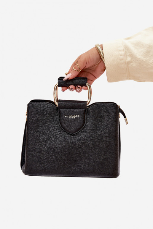 Rankinė Bagažinė Tai turiža iš eko odos juoda Lorielle