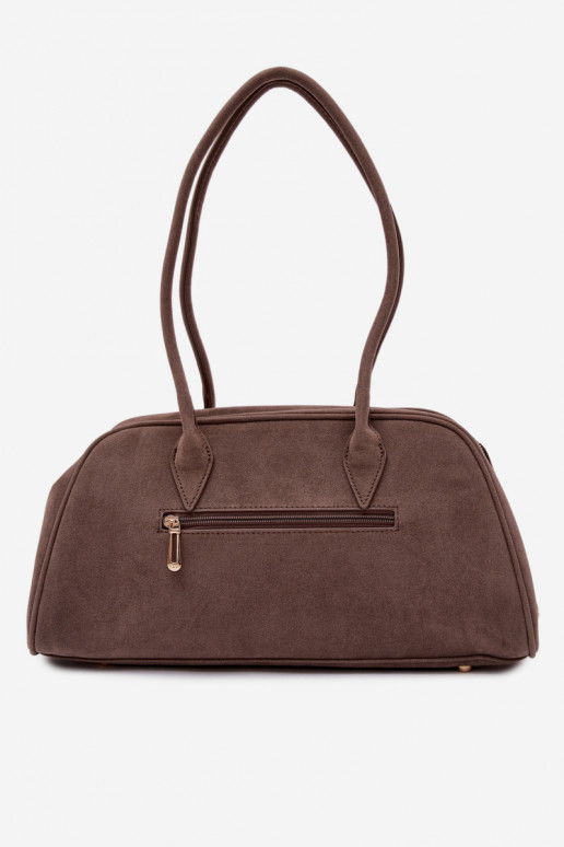 iš eko zomšosoĮa RankinėsuBrelokiem Tamsussmėlio spalvos Noelia