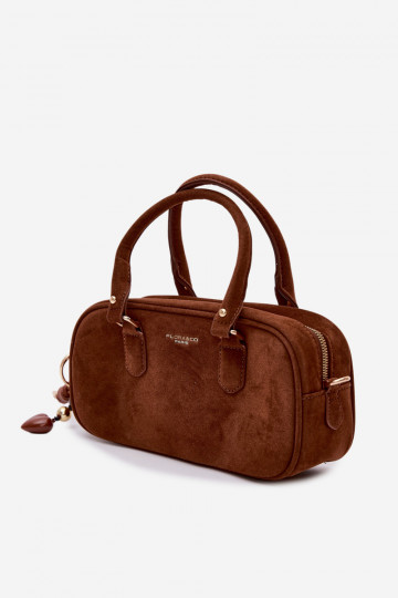 Rankinė Typu Bagažinė Tai turižasuiš eko zomšosu rudos spalvos Annelle 2