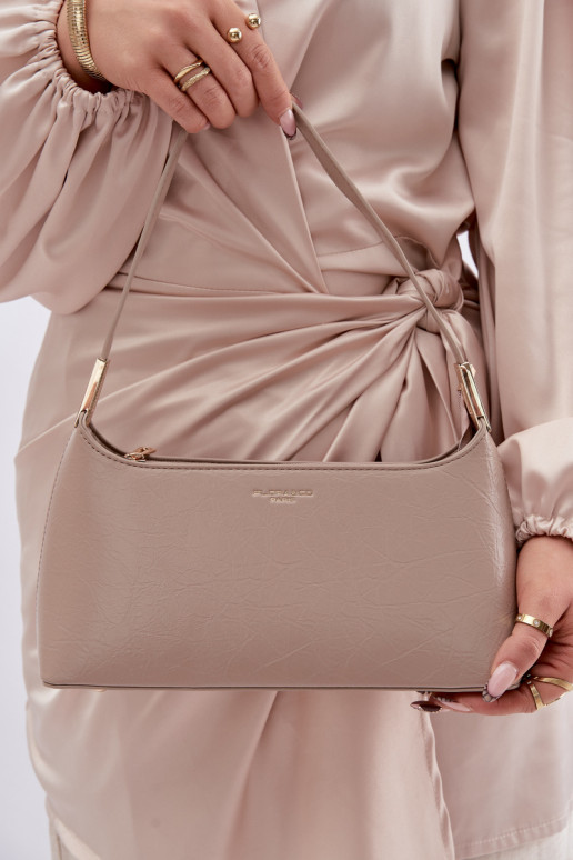 Rankinė iš eko odos smėlio spalvos Tielle