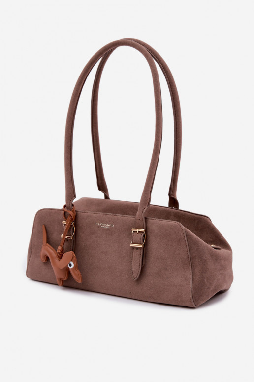 RankinėsuImitacji iš zomšosu ZaĮieszka Jamnik Tamsussmėlio spalvos Noely