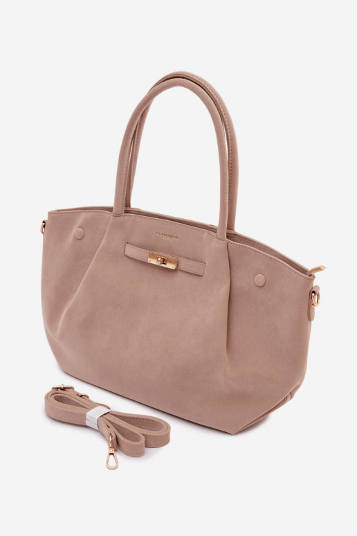 Rankinė Typu PirkėjassuImitacji iš zomšosu dramblio kaulo spalvos Nellia