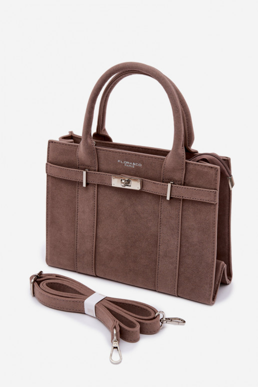 Rankinė Typu BagažinėsuImitacji iš zomšosu Tamsussmėlio spalvos Noressa