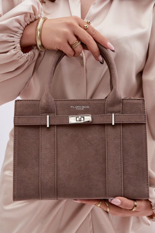 Rankinė Typu BagažinėsuImitacji iš zomšosu Tamsussmėlio spalvos Noressa