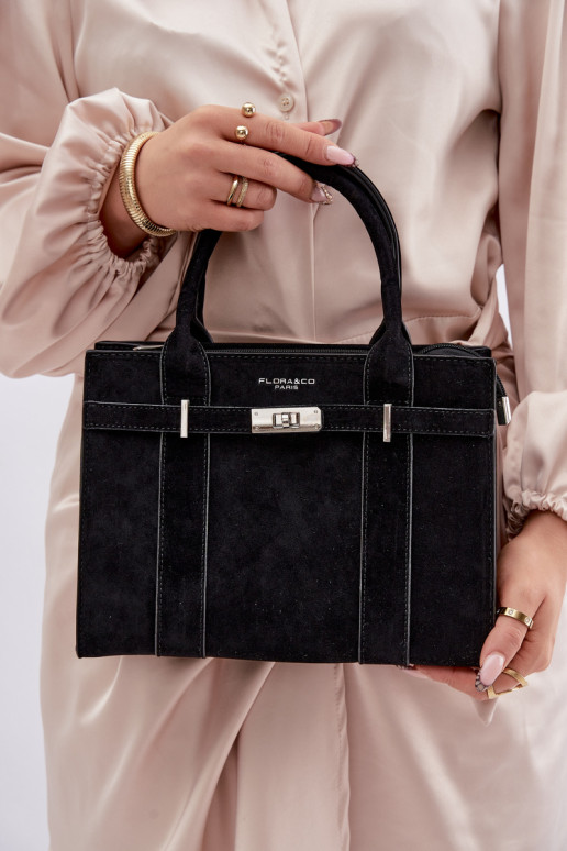 Rankinė Typu BagažinėsuImitacji iš zomšosu juoda Noressa