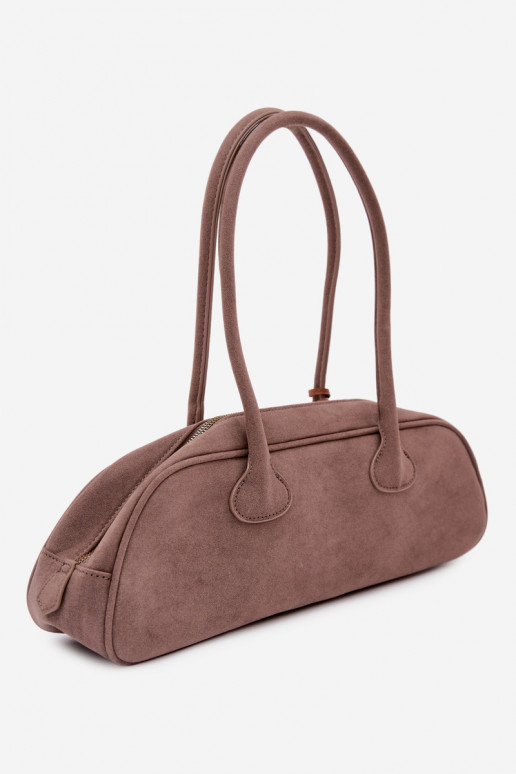 Rankinė BagietkasuImitacji iš zomšosu ZaĮieszka Jamnik Tamsussmėlio spalvos Annette