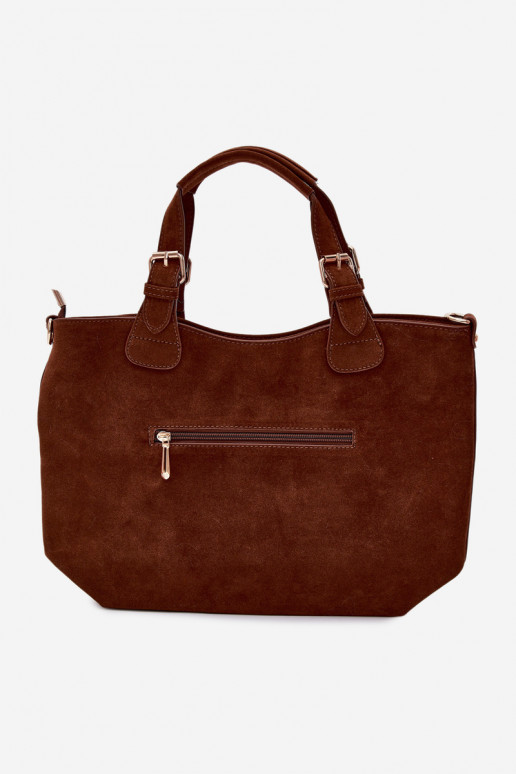 RankinėsuImitacji iš zomšosu rudos spalvos Clarette