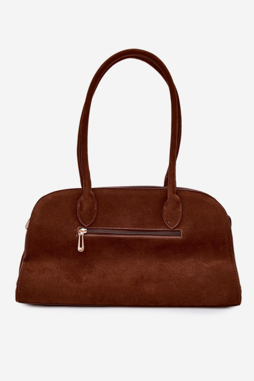 RankinėsuBrelokiem I su sagtimismi iš eko zomšosoĮa rudos spalvos Violette