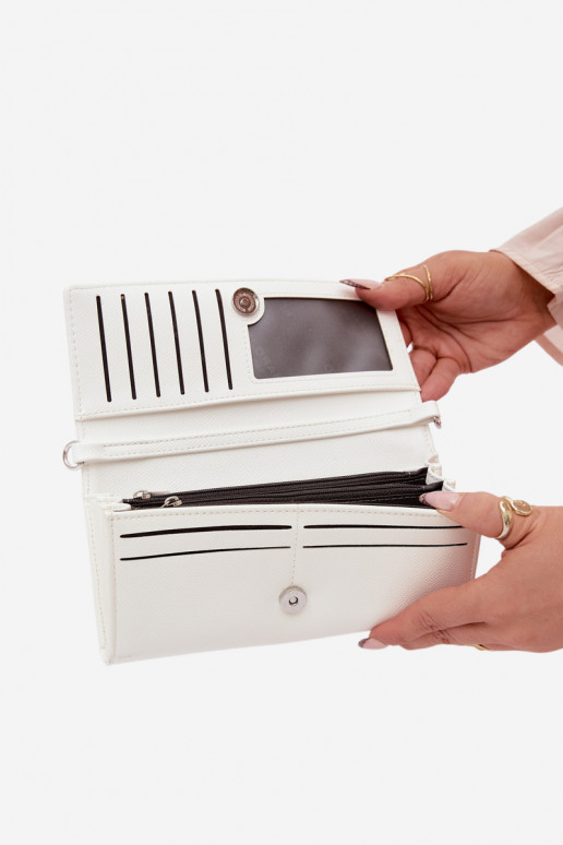 Piniginė Rankinė du viename su dirželiais dramblio kaulo spalvos Suzette