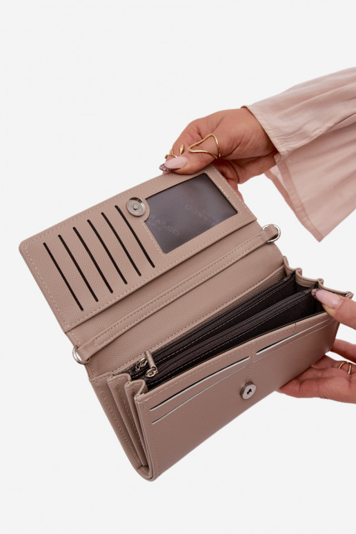 Piniginė Rankinė du viename su dirželiais dramblio kaulo spalvos Suzette