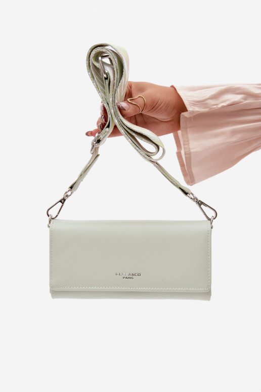 Piniginė Rankinė du viename su dirželiais mėtinės spalvos Suzette