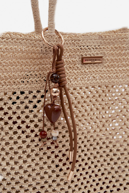 Pinta Rankinė/krepšys Pirkėjas DidelissuBrelokiem Ryškiaismėlio spalvos Lucette