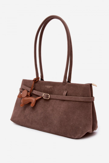 RankinėsuImitacji iš zomšosu ZaĮieszka Jamnik Tamsussmėlio spalvos Noellea 2