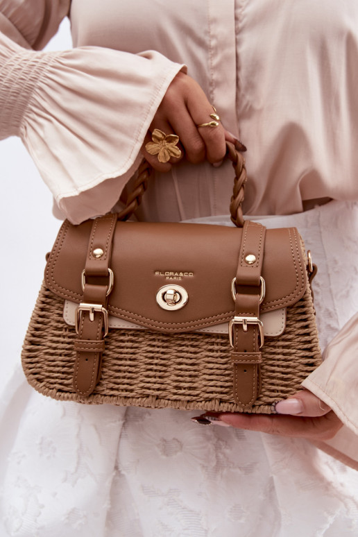 Rankinė Su Braid Tai turiža vasarai ruda Tai turirline