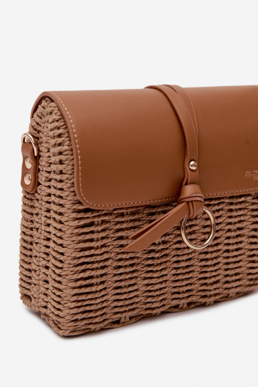 Pinta Nedidelė rankinė su grandinėlėmis ruda Renara