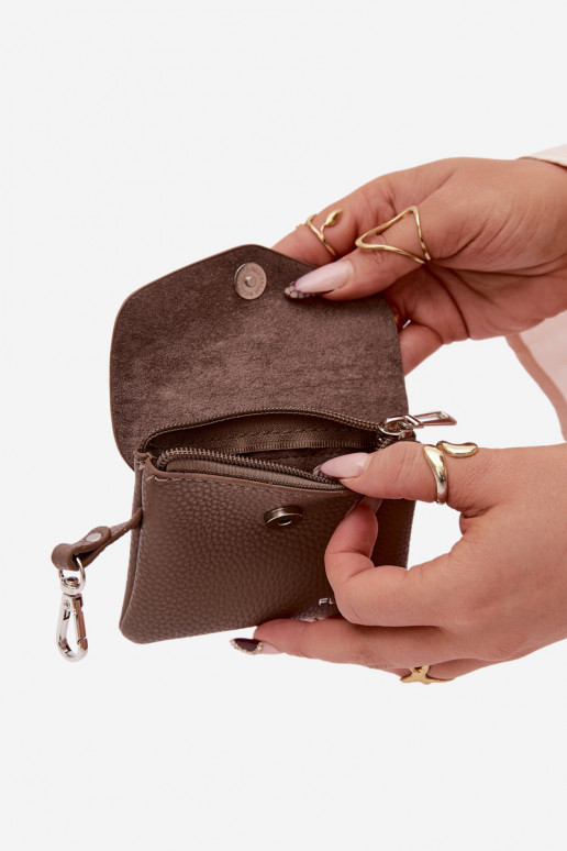 Portmonetka Moteriška iš eko odos Tamsussmėlio spalvos Calienne