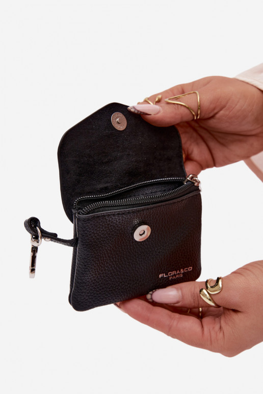 Portmonetka Moteriška iš eko odos juoda Calienne