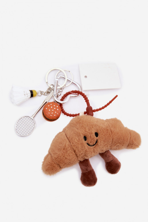 Breloczek ZaĮieszka Do Torebki Kluczy Rogalik Rakieta Lotka Hamburger dramblio kaulo spalvos