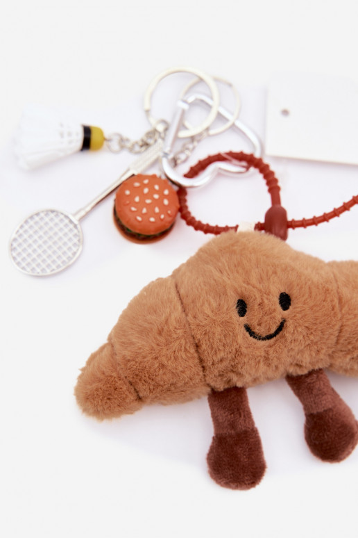 Breloczek ZaĮieszka Do Torebki Kluczy Rogalik Rakieta Lotka Hamburger dramblio kaulo spalvos