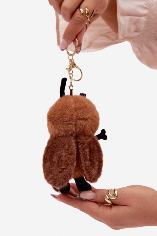 Breloczek ZaĮieszka Do Torebki Kluczy Tai turiskotka Pszczoła rudos spalvos