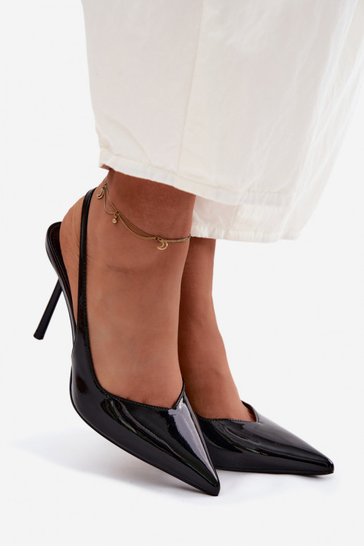 su lako efektu aukštakulniai bateliai basutėssuImitacji Skóry juodos spalvos Calera