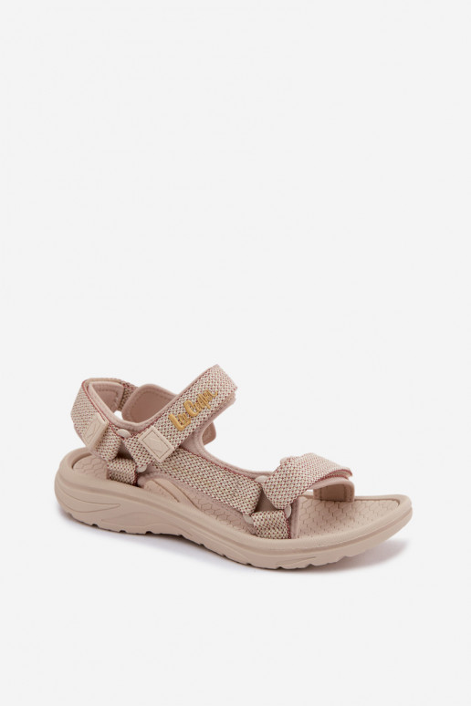 Smėlio spalvos moteriškos basutės Lee Cooper LCIN-26-34-4431L