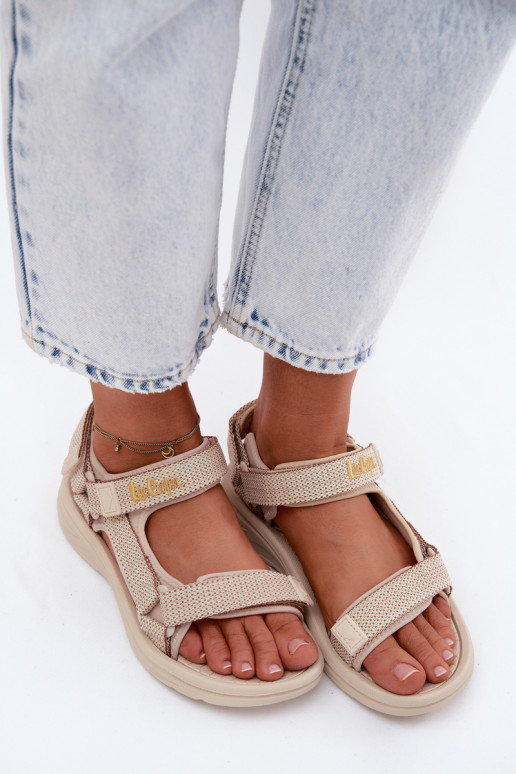 Moteriškos basutės Lee Cooper LCIN-26-34-4431L smėlio spalvos