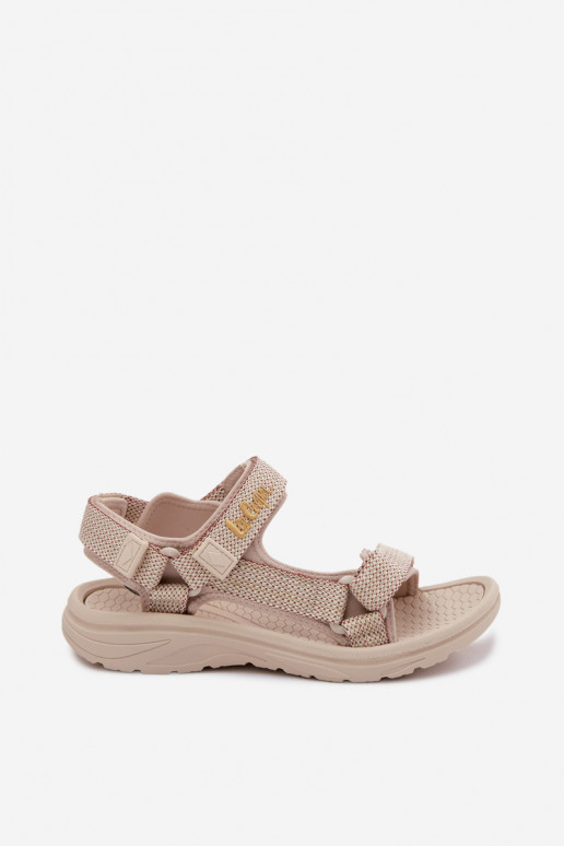 Smėlio spalvos moteriškos basutės Lee Cooper LCIN-26-34-4431L