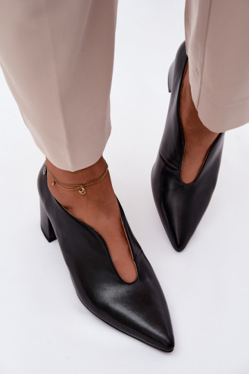 Oda batai Moteriškas su kulniukais Tai turiciejka K7469-01 juodos spalvos