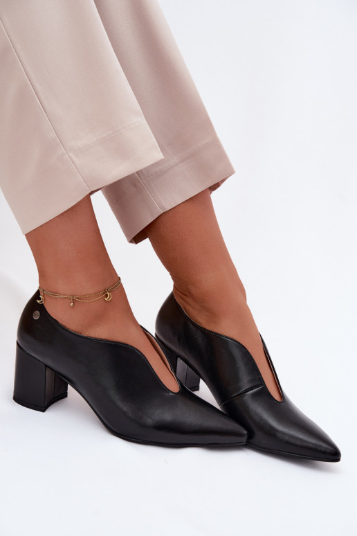 Oda batai Moteriškas su kulniukais Tai turiciejka K7469-01 juodos spalvos