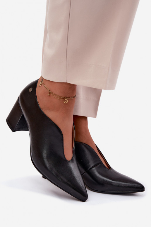 Oda batai Moteriškas su kulniukais Tai turiciejka K7469-01 juodos spalvos