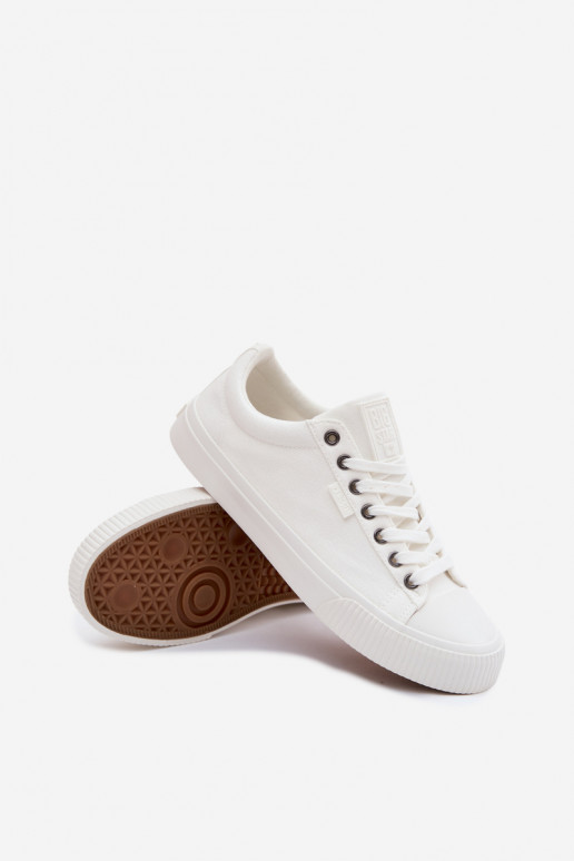 Vyrų žemi laisvalaikio batai baltos spalvos