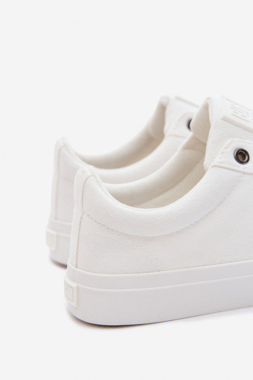 Vyrų žemi laisvalaikio batai baltos spalvos