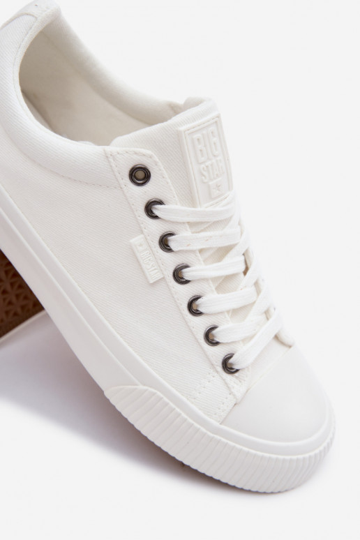 Vyrų žemi laisvalaikio batai baltos spalvos