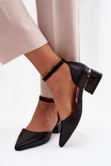 Bateliai Klocke su dirželiais Vinceza 62278 juodos spalvos 2