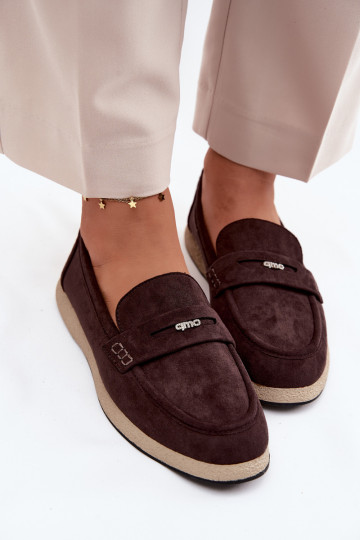moteriški mokasinaisuImitacji iš zomšosu Vinceza 62273 CzekoladoĮe