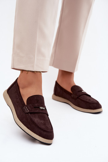 moteriški mokasinaisuImitacji iš zomšosu Vinceza 62273 CzekoladoĮe 2