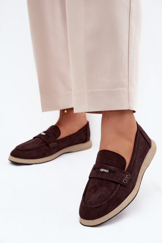 moteriški mokasinaisuImitacji iš zomšosu Vinceza 62273 CzekoladoĮe