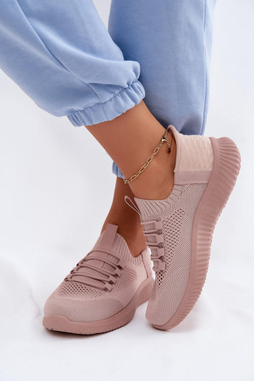  Įsispiriamo modelio sportiniai bateliai Moteriškas rožinės spalvos Olive