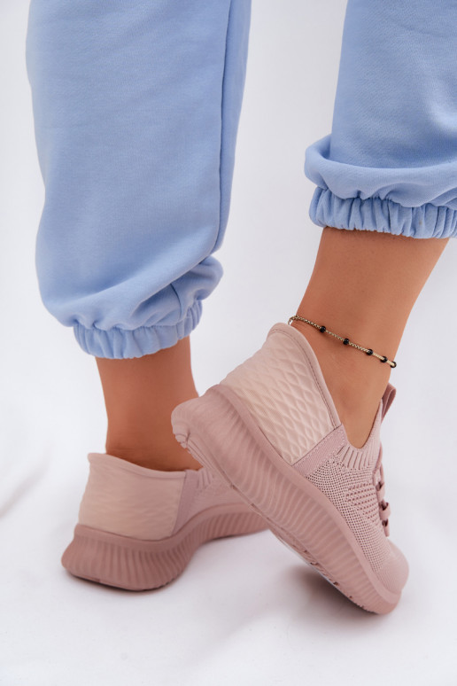  Įsispiriamo modelio sportiniai bateliai Moteriškas rožinės spalvos Olive