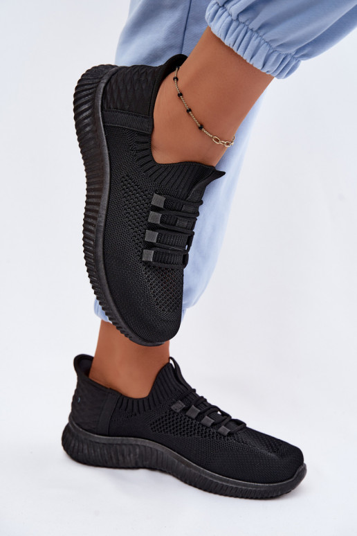  Įsispiriamo modelio sportiniai bateliai Moteriškas juodos spalvos Olive