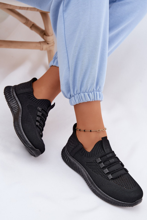  Įsispiriamo modelio sportiniai bateliai Moteriškas juodos spalvos Olive