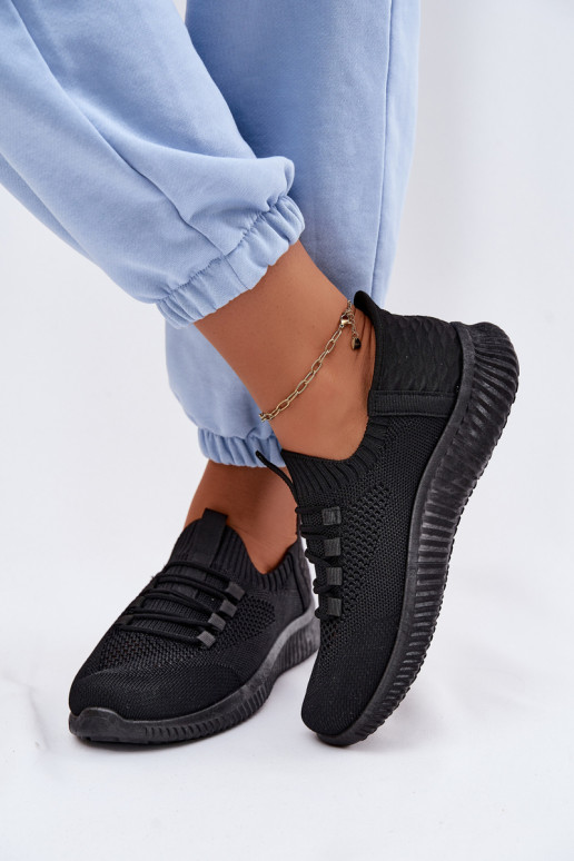  Įsispiriamo modelio sportiniai bateliai Moteriškas juodos spalvos Olive